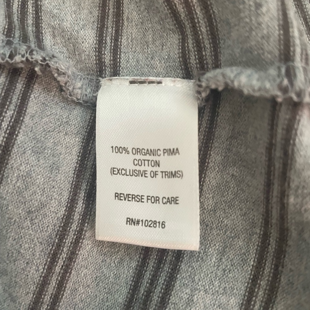 Garnet Hill Gray Striped Women's Dress - Picture 7 of 9